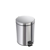 Poubelle à pédale en acier inoxydable 12 litres avec seau intérieur