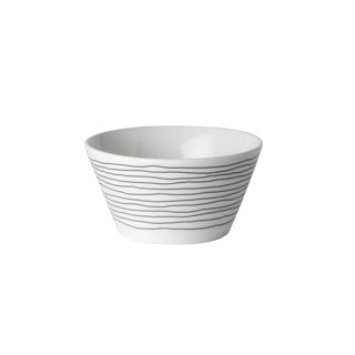 Dutch rose amsterdam loft bol 10 cm blanc rayé noir