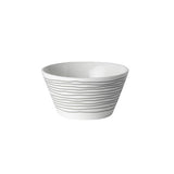 Dutch rose amsterdam loft bol 10 cm blanc rayé noir