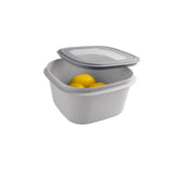 Sunware - sigma home boîte de conservation alimentaire 3,8l gris - 23 x 23 x 12,4 cm