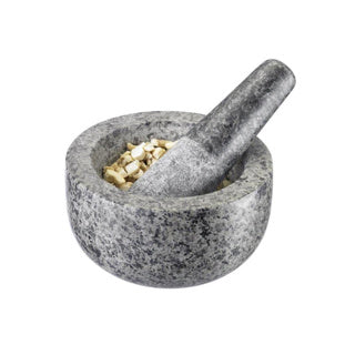 Mortier Westmark avec pilon en granit naturel, grand diamètre intérieur : env. 9,5 cm, gris, 69602260
