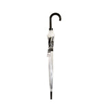 Esschert parapluie design oiseaux sur fil 83 cm transparent noir