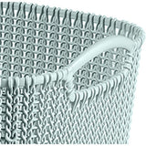 Curver panier de rangement en tricot taille l 19 l bleu