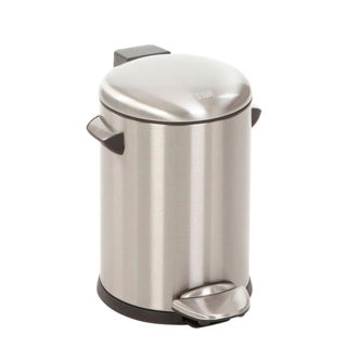 Eko vepa bins poubelle à pédale belle deluxe acier inoxydable mat 3 litres