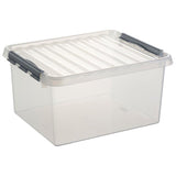 Boîte de rangement Sunware q-line 36 litres transparente 50x40x26cm