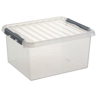 Boîte de rangement Sunware q-line 36 litres transparente 50x40x26cm