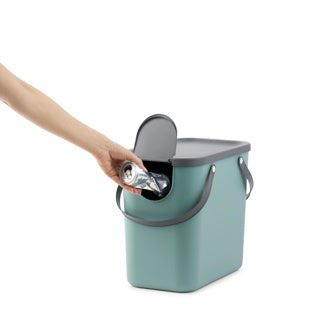 Rotho albula poubelle de tri 25l vert gui