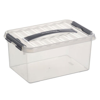 Sunware q-line boîte de rangement 6l transparente | 3 pièces
