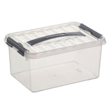 Sunware q-line boîte de rangement 6l transparente | 3 pièces