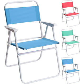 Chaise de plage pliante avec accoudoir 50 x 54 x 79 cm 3 assortis