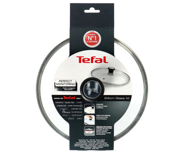 Couvercle en verre Tefal avec trou vapeur ø24 cm