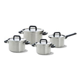Bk flow cool set de casseroles 4 pièces en acier inoxydable