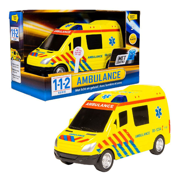 112 Rescue Racers Ambulance se světlem a zvukem