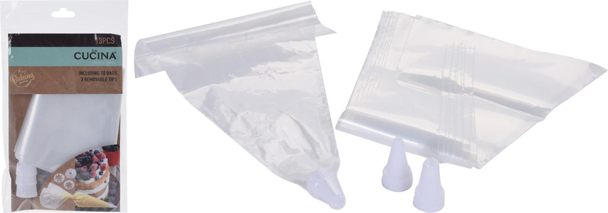 Seringue jetable pour crème fouettée Basic la cucina 13 pièces