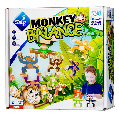 Clown games monkey balance balansspel