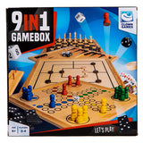 Clown Games, boîte de jeu 9 en 1 en bois