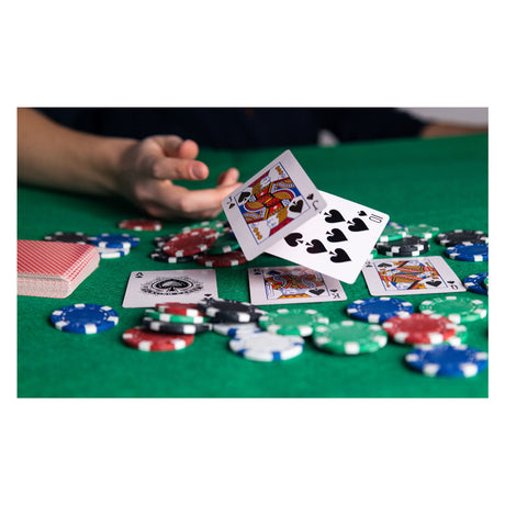 Jeu de poker de jeux de clown dans un coffret en aluminium