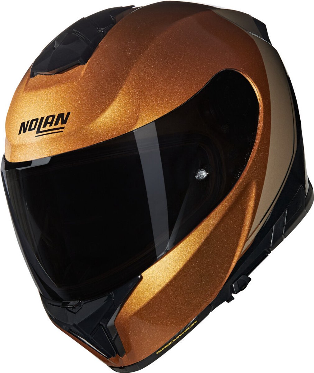 Casque intégral Nolan n80-8 verniciatura spécial 341 ocre noir brillant - taille l - casque