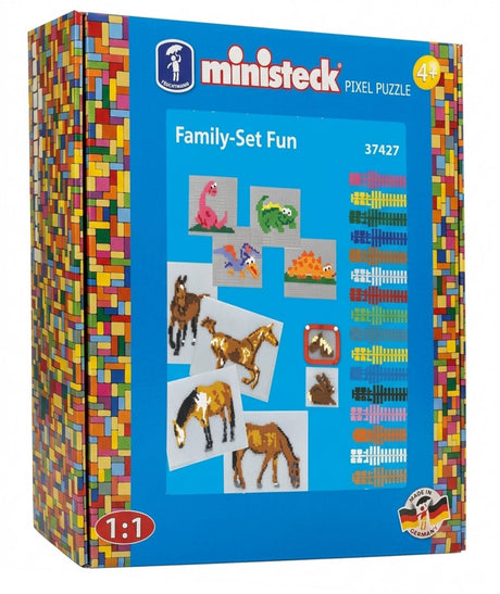 Ministeck coffret familial fun - boîte xl - 1800 pièces