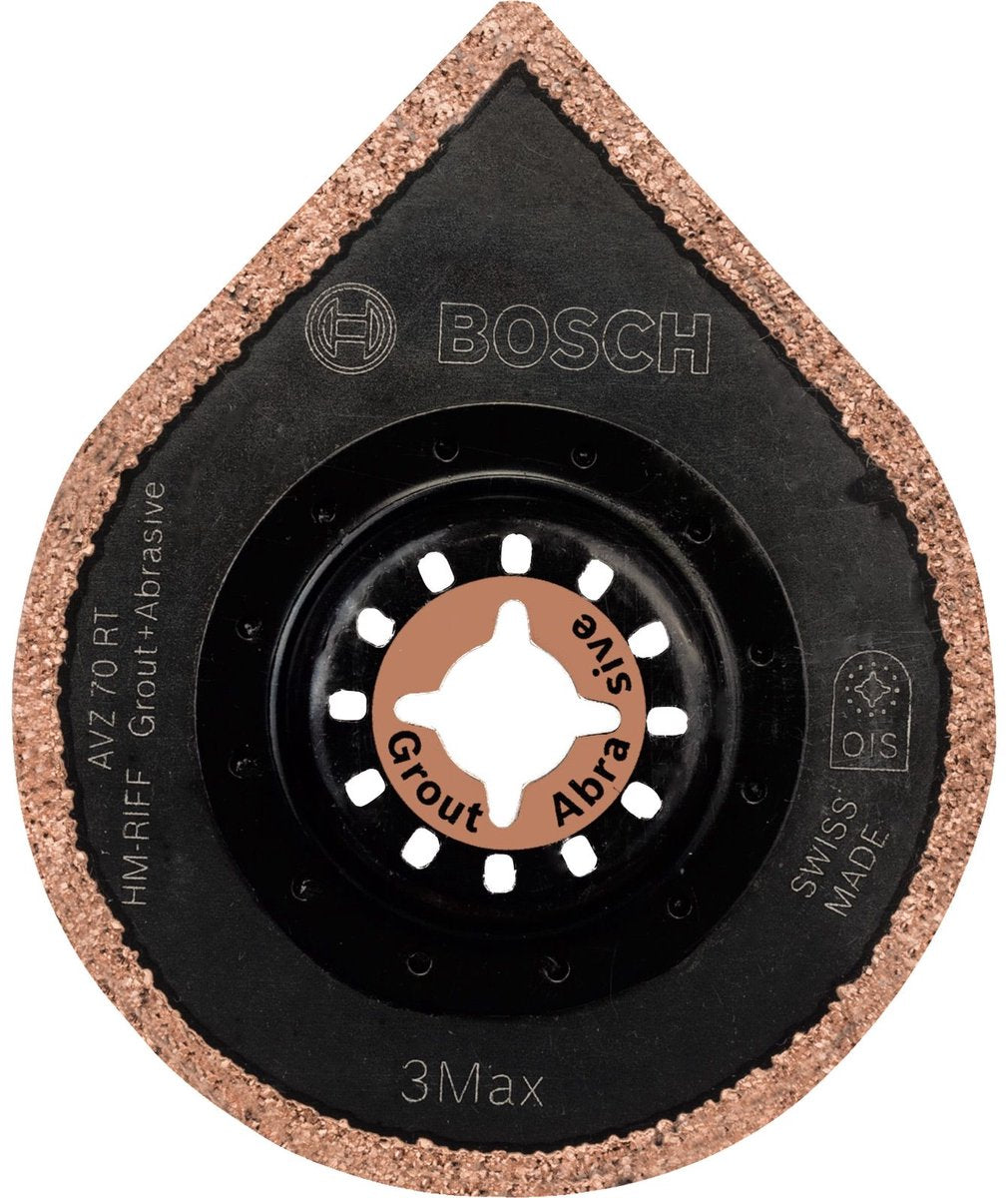 Accessoire multi-outil Bosch avz 70 rt4 - dissolvant de coulis et de colle pour carrelage - 70 mm