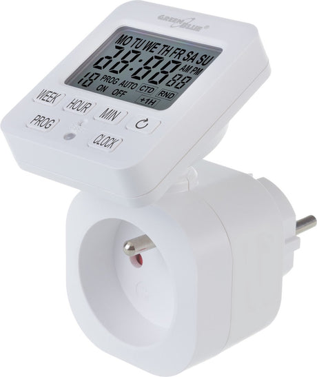 Greenblue gb605 e - minuterie numérique - minuterie numérique - minuterie minuterie - minuterie - max. charge 16a - ip20