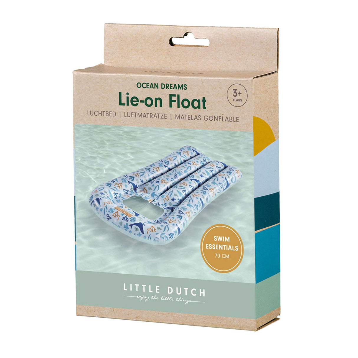 Matelas pneumatique Little Dutch Ocean Dreams bleu