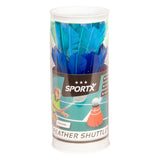 Sportx Feather Navettes dans le tube 3 pièces Verre Purple Green