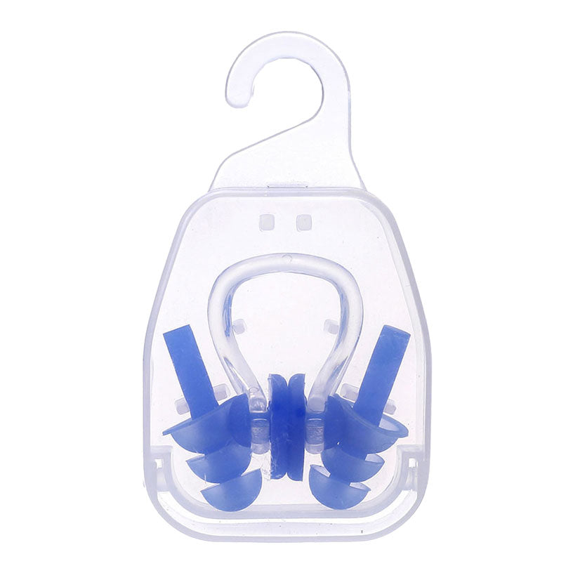 Sportx adultes pince-nez et bouchons d'oreilles 2 étoiles bleu