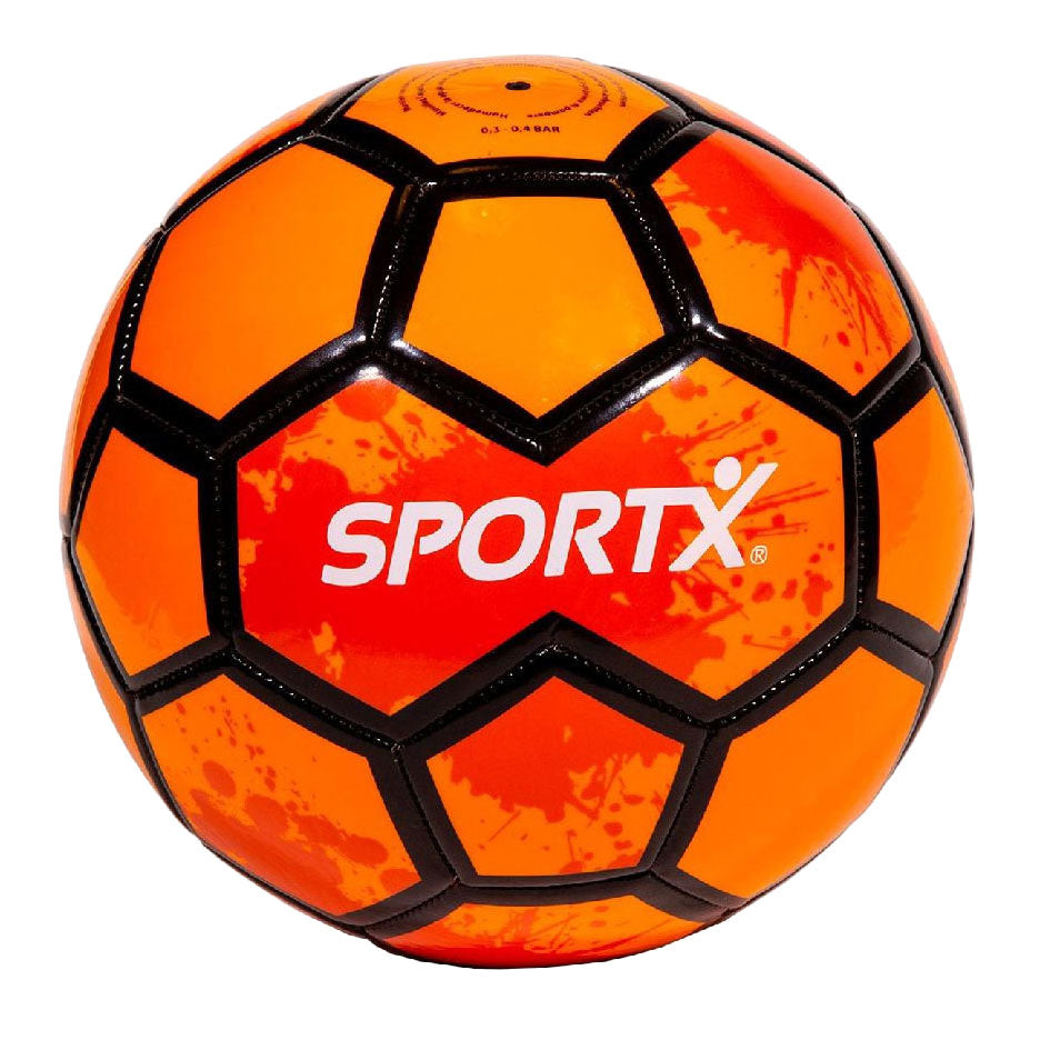 Sportx voetbal oranje splash 330-350gr