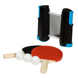 Sportx Rollable Table Tennis Network con 2 murciélagos