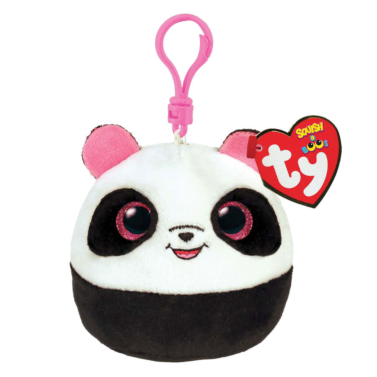 Ty Beanie Ty Squish a Boo Clip Bamboo Panda, 8cm