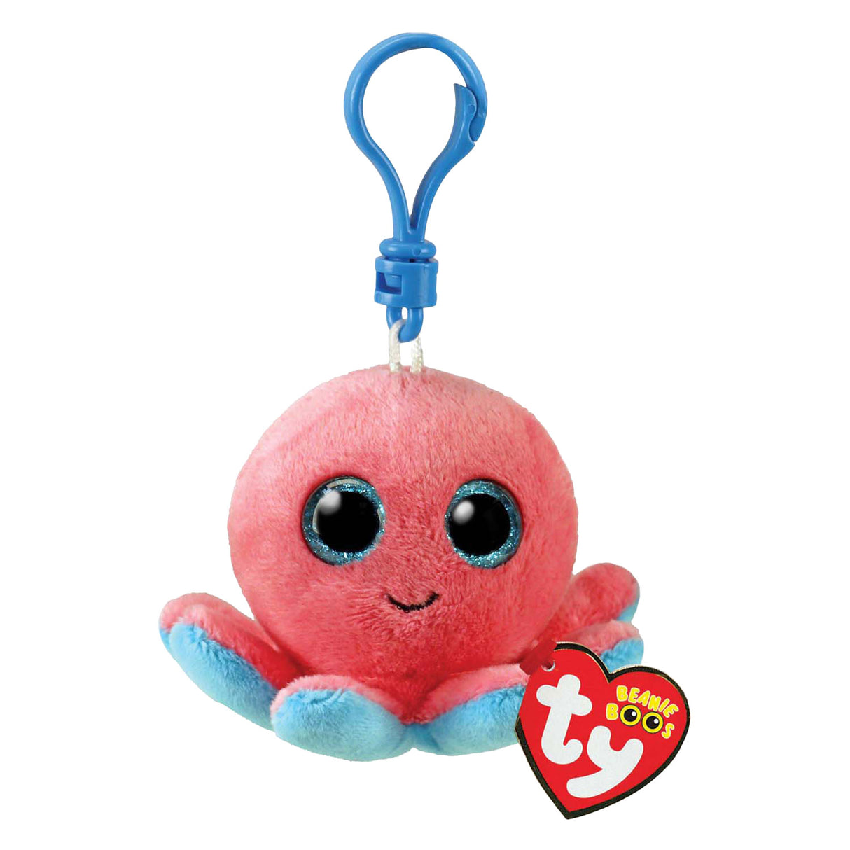 Clip de Ty Beanie Boo Sheldon Octopus, 7cm