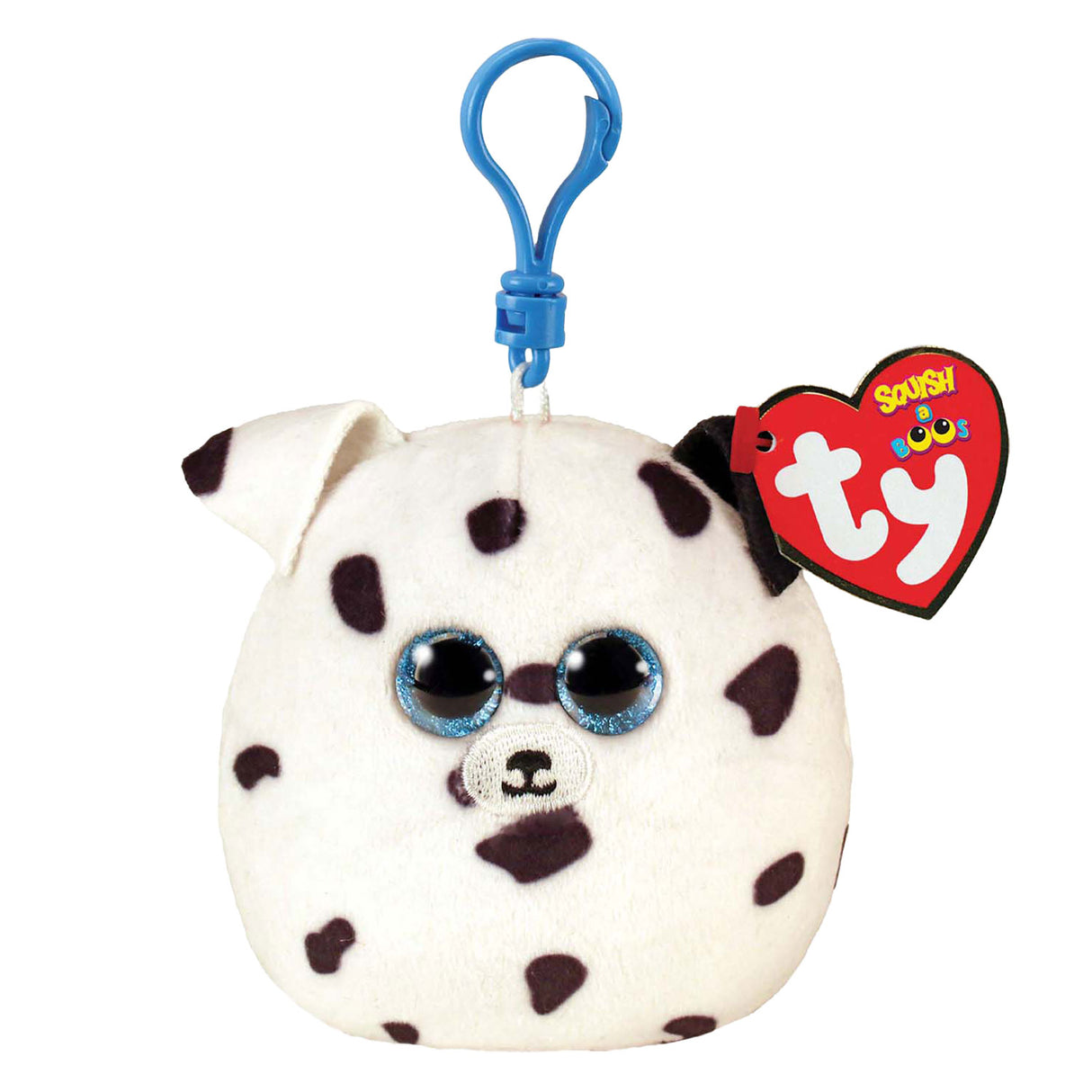 Ty beanie ty squish en boo clips hämta hund, 8 cm