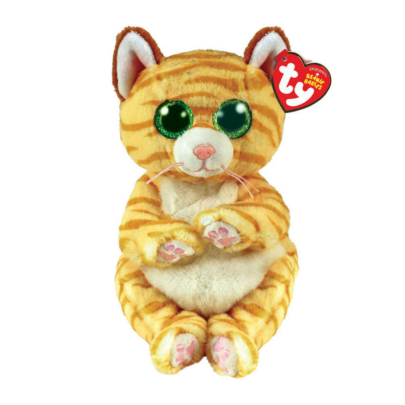 Ty Beanie Babies Bellies Mango Stripey Cat, 15 cm