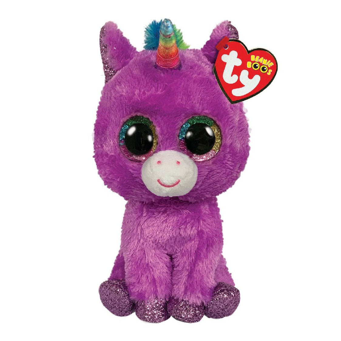 TY Beanie BOO's Rosete Unicorn, 15 cm