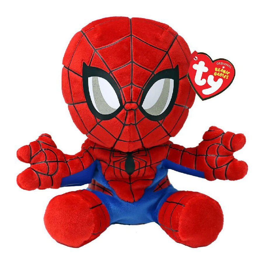 Ty beanie babyer spiderman blød, 15 cm