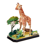 Puzzle 3D amusant et cubique, girafe
