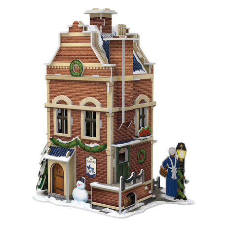 Puzzle 3D cubique amusant Boulangerie hollandaise avec éclairage LED - 65 pcs.