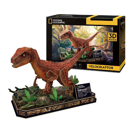 Puzzle 3D National Geographic Vélociraptor