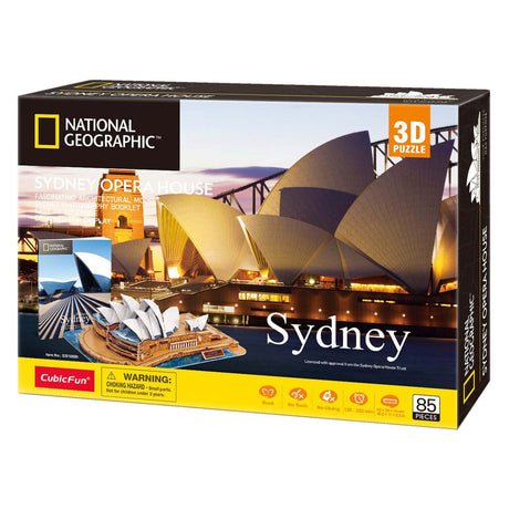 Puzzle 3D National Geographic Opéra de Sydney - Architecture - 128 pièces