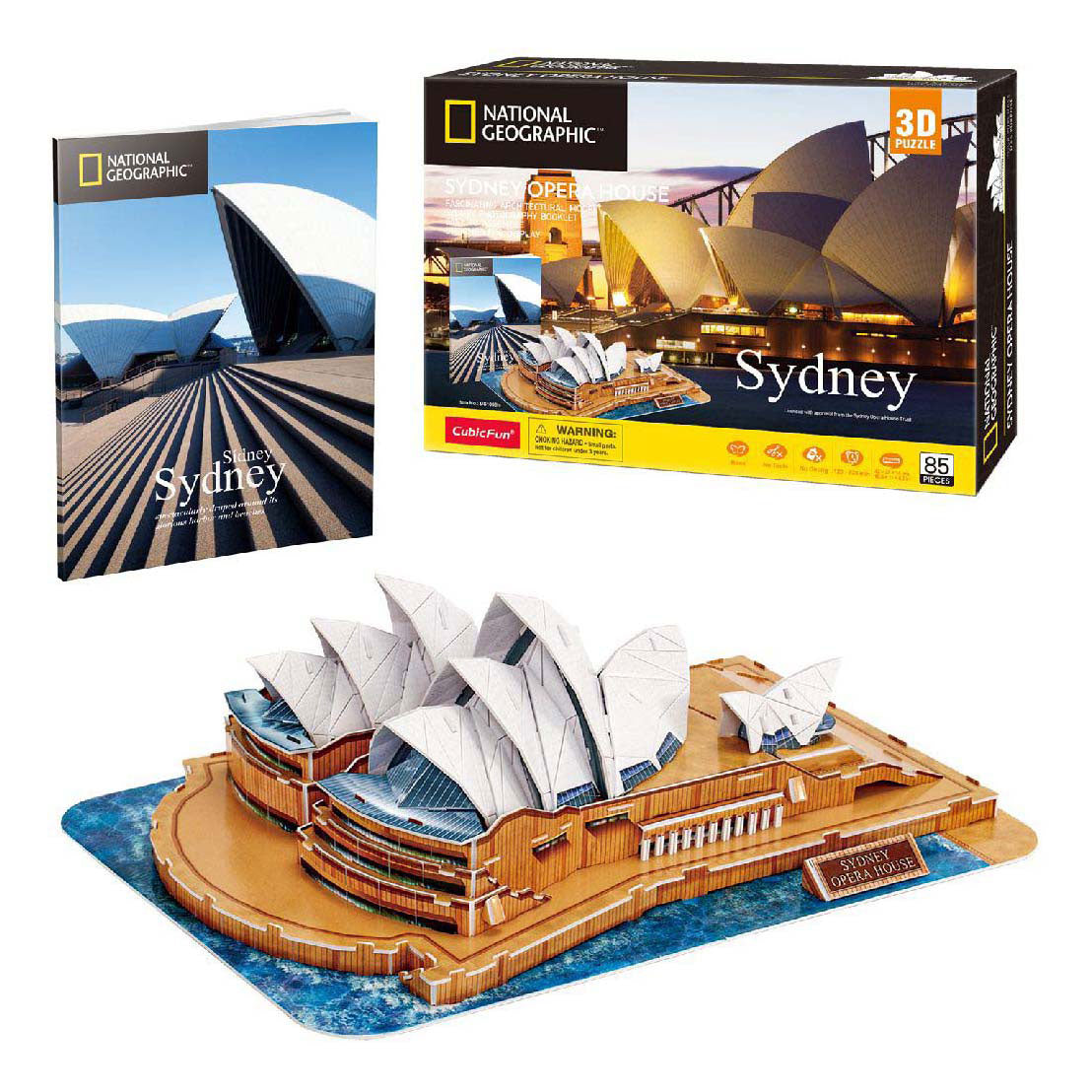 Puzzle 3D National Geographic Opéra de Sydney - Architecture - 128 pièces