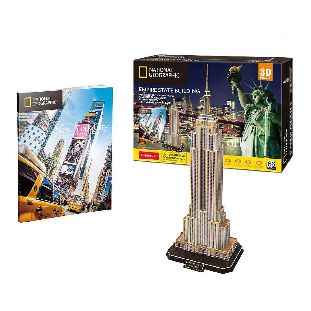 Puzzle 3D amusant et cubique, National Geographic, Empire State Building