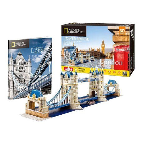 Puzzle 3D cubique amusant Tower Bridge - éducatif et éducatif - 66 pièces