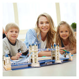 Puzzle 3D cubique amusant Tower Bridge - éducatif et éducatif - 66 pièces