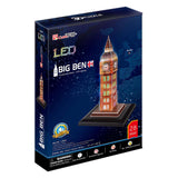 Puzzle 3D cubique amusant Big Ben avec éclairage LED
