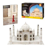 Puzzle 3D amusant et cubique, taj mahal géographique national