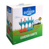 Fléchettes géantes de jardin pour jeux d'extérieur, 6 pcs.