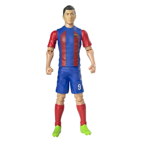Figurine de football chaussettes FC Barcelone Robert Lewandowski, 20 cm