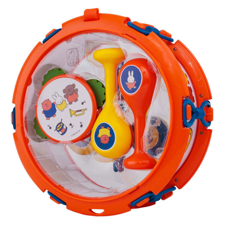 Rubo jouets Miffy ensemble de musique - tambourin - tambour - clap - maracas - instruments jouets
