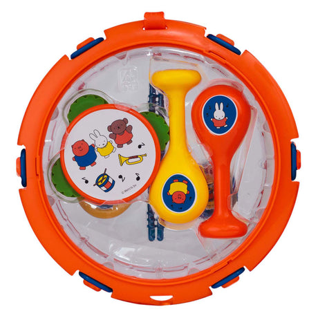 Rubo jouets Miffy ensemble de musique - tambourin - tambour - clap - maracas - instruments jouets